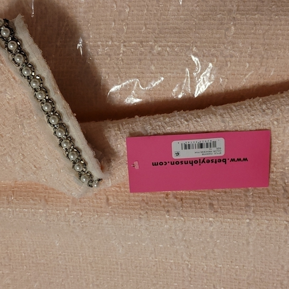 BETSEY Johnson Tweed  princess pink dress - Picture 17 of 17